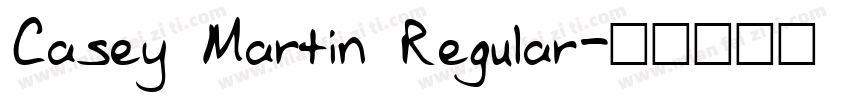 Casey Martin Regular字体转换